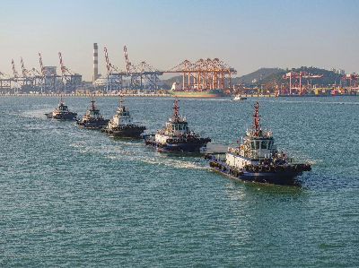 开门红丨又双叒叕交船啦！东南造船造厦门港首批纯电拖轮交付